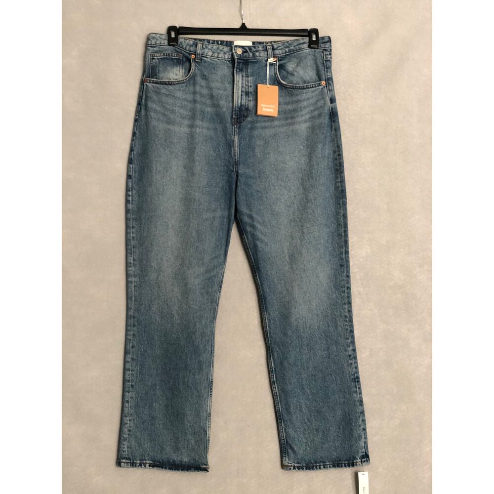 Reformation Jax Straight Jeans  Stretch High Rise in Norris Women's 34 NEW